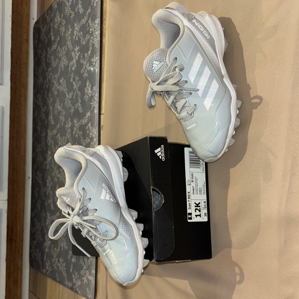 Adidas White Chunky Sneakers with Mesh Upper